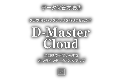 データ保管方法2 D-Master Cloud
