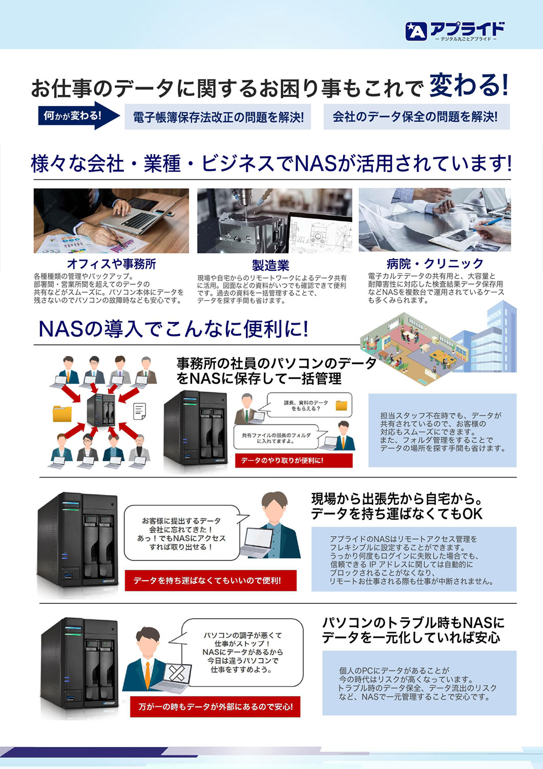業務を止めないPC