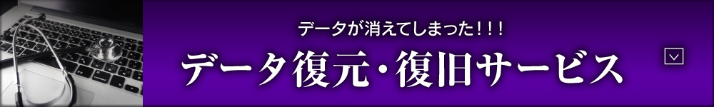 データが消えてしまった!!! データ復元・復旧サービス