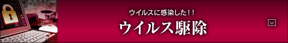 ウイルスに感染した!! ウイルス駆除