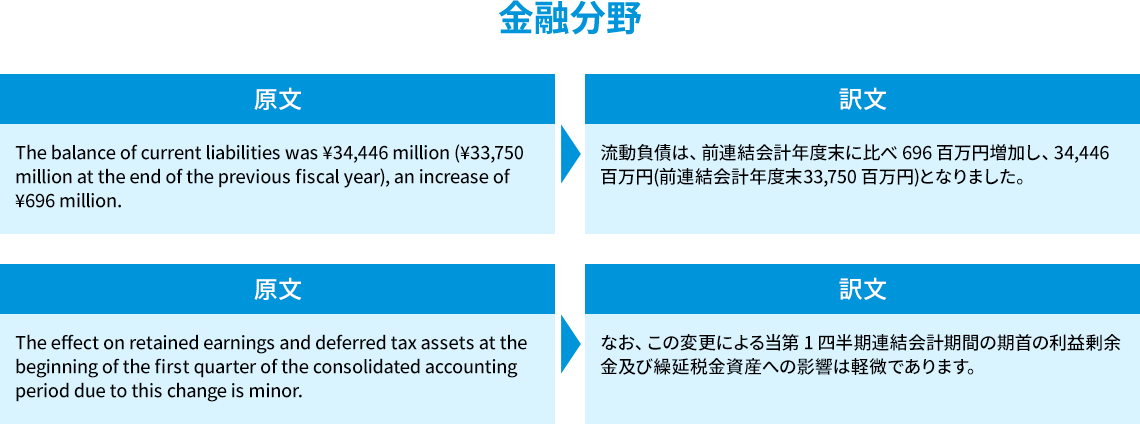 金融分野