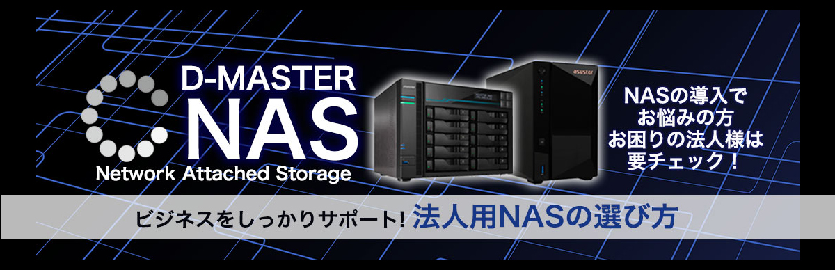 D-MASTER NAS 法人NASの選び方