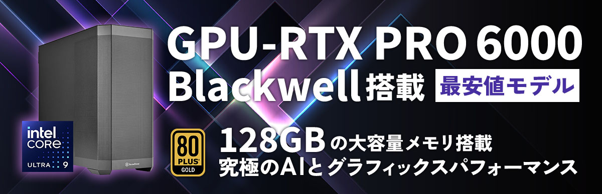 NVIDIA RTX PRO 6000 Blackwel |搭載最安値モデル